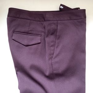 Ann Taylor purple fully lined lightweight wool Size 0 pants
